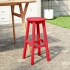 WestinTrends Malibu 24" All Weather Hdpe Outdoor Patio Round Backless Counter Stool - 2 of 4