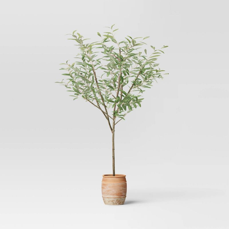 72&#34; Olive Artificial Tree with Cement Pot - Threshold&#8482; designed with Studio McGee, 1 of 6