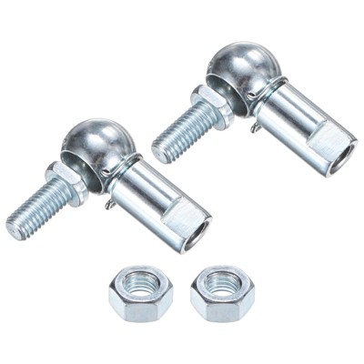 Unique Bargains Carbon Steel Self-lubricating Durable Rod End Bearings 2 Packs