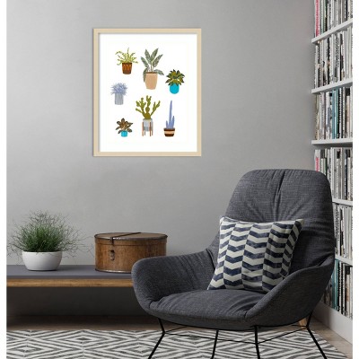 Houseplants II Svelte Natural Framed Abstract Print