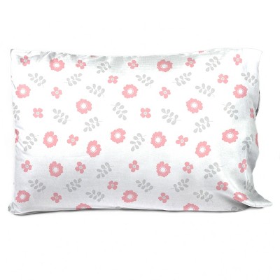 Pink Floral Organic Cotton Full Sheet Set