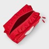 Girls' Ruffled Heart Patch Cosmetic Pouch - art class™ Red/White - 3 of 4