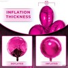 KatchOn, Big Hot Pink Balloons Foil - 18 Inch, Pack of 6 | 4D Round Balloons for Pink Party Decorations | Metallic Pink Balloons - 3 of 4