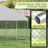 EROMMY 13'X13' Large Outdoor Dog Kennel, Heavy Duty Outdoor Dog Kennel With Waterproof Cover And Rotating Feeder - 3 of 4
