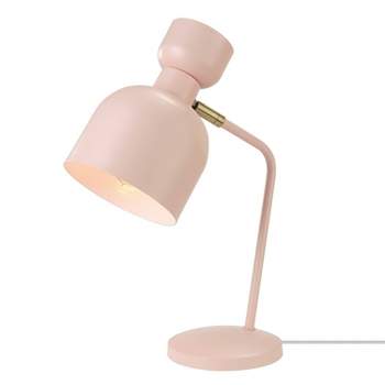 16" Harper Desk Lamp with Pivot Joint Matte Pink - Globe Electric