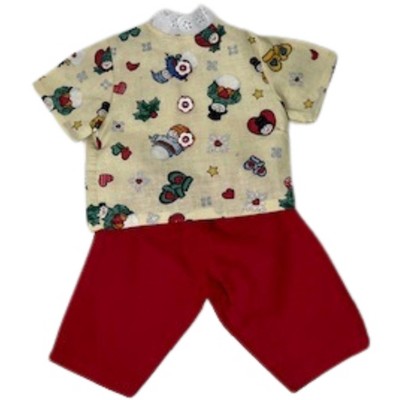 Doll Clothes Superstore Handmade Christmas Sign Print Short Set – Fits 18-Inch Girl Dolls