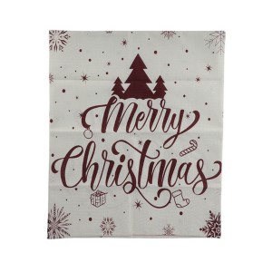 Unique Bargains Dining Chair Slipcovers Linen Red 22.83"x19.29" 1 Pc - 1 of 4