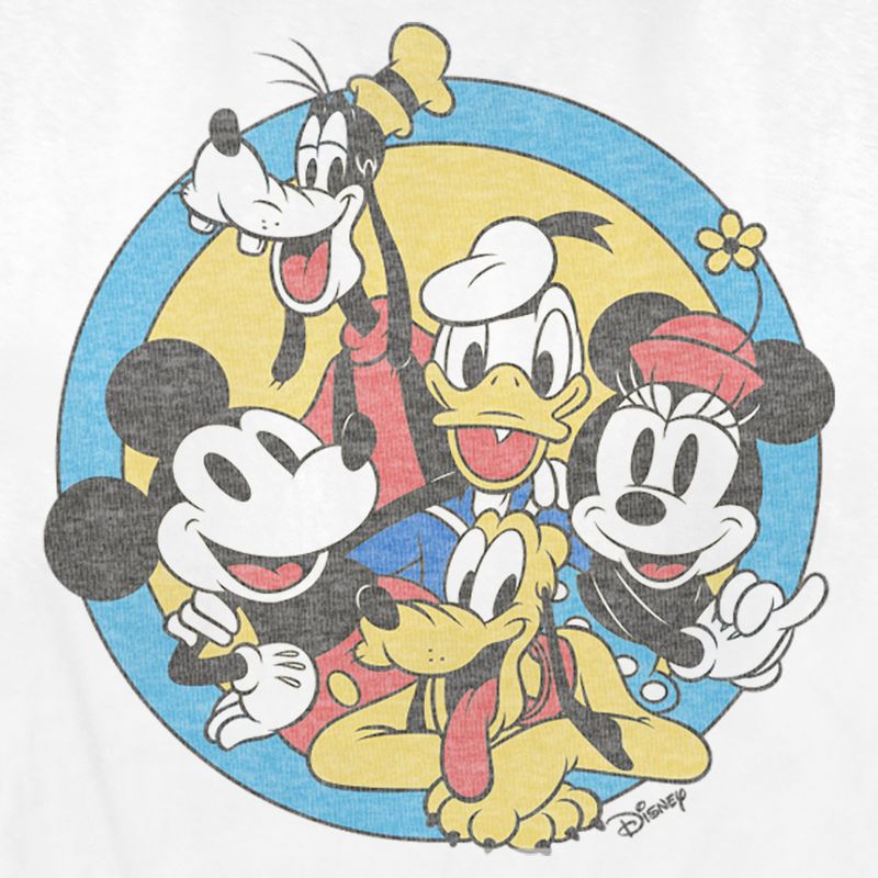 Women's Mickey & Friends Retro Buddies T-Shirt, 2 of 5