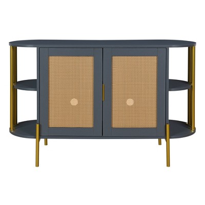Bella Depot 47.2''W 2-Door Elegant Curved Dining Cabinet