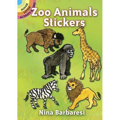 Zoo Animals Stickers - (Dover Little Activity Books) by  Nina Barbaresi (Paperback)