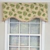 RLF Home 100% Cotton Hawthorn Cornice With Poly/Cotton Ivory lining Rod Pocket Valance 50" x 17" Taupe - 2 of 4