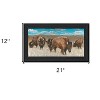 HomeRoots Bison Herd Black Framed Print Wall Art - 3 of 4