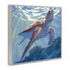 Stupell Industries Deep Ocean Sea Turtle Framed Giclee Art - 2 of 4