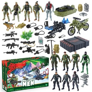 Joyfy 2025 Christmas Advent Calendar – 24 Days of Military Action Figures & Gear March Toward Christmas with Daily Army Surprises! - 1 of 4