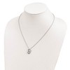 Black Bow Jewelry 1/4 Ctw Black & White Diamond Double Heart Necklace in Sterling Silver - 3 of 4