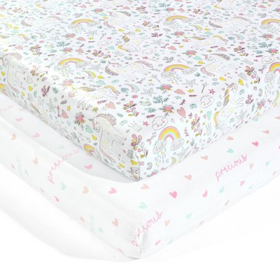 Lush Décor Soft & Plush Fitted Crib Sheet - 2pk