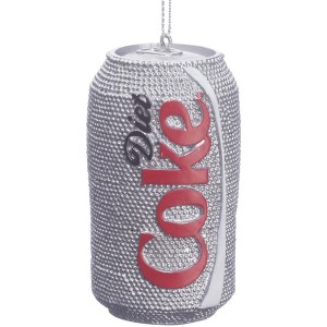 Kurt Adler Coca-Cola Glittered Diet Coke Can Resin Christmas Ornament - 1 of 2