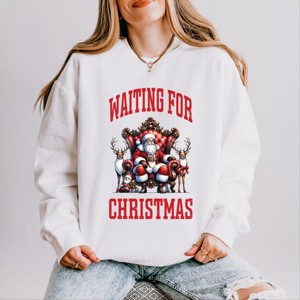 Simply Sage Market Waiting For Christmas Vintage Lightweight Garment Dyed Sweatshirt - 1 of 4