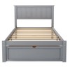 NicBex Twin Size Platform Bed 76" L Modern Pine Bed Frame with Storage Drawer for Bedroom, Guest Room, No Box Spring Required - 3 of 4