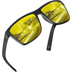 grinderPUNCH Polarized Driving Sunglasses for Men Lightweight UV400 Protection Anti Glare Square Sun Glasses - 1 of 1