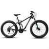 VASIP 26" Fat Tires Mountain Bike, 21-Speed All Terrain Bicycle with Disc Brakes & 4" Wide Fat Tire, City Snow Beach Bike for Men and Women - 2 of 4