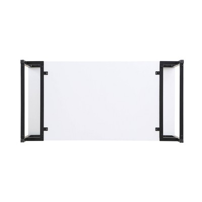 Scarsdale 36" White Freestanding Bathroom Vanity with Steel Legs