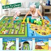Kids Educational Play Mat with Roads & Tracks, Interactive City & Pirate Design, Non-Slip and Machine Washable Rug - 3 of 4