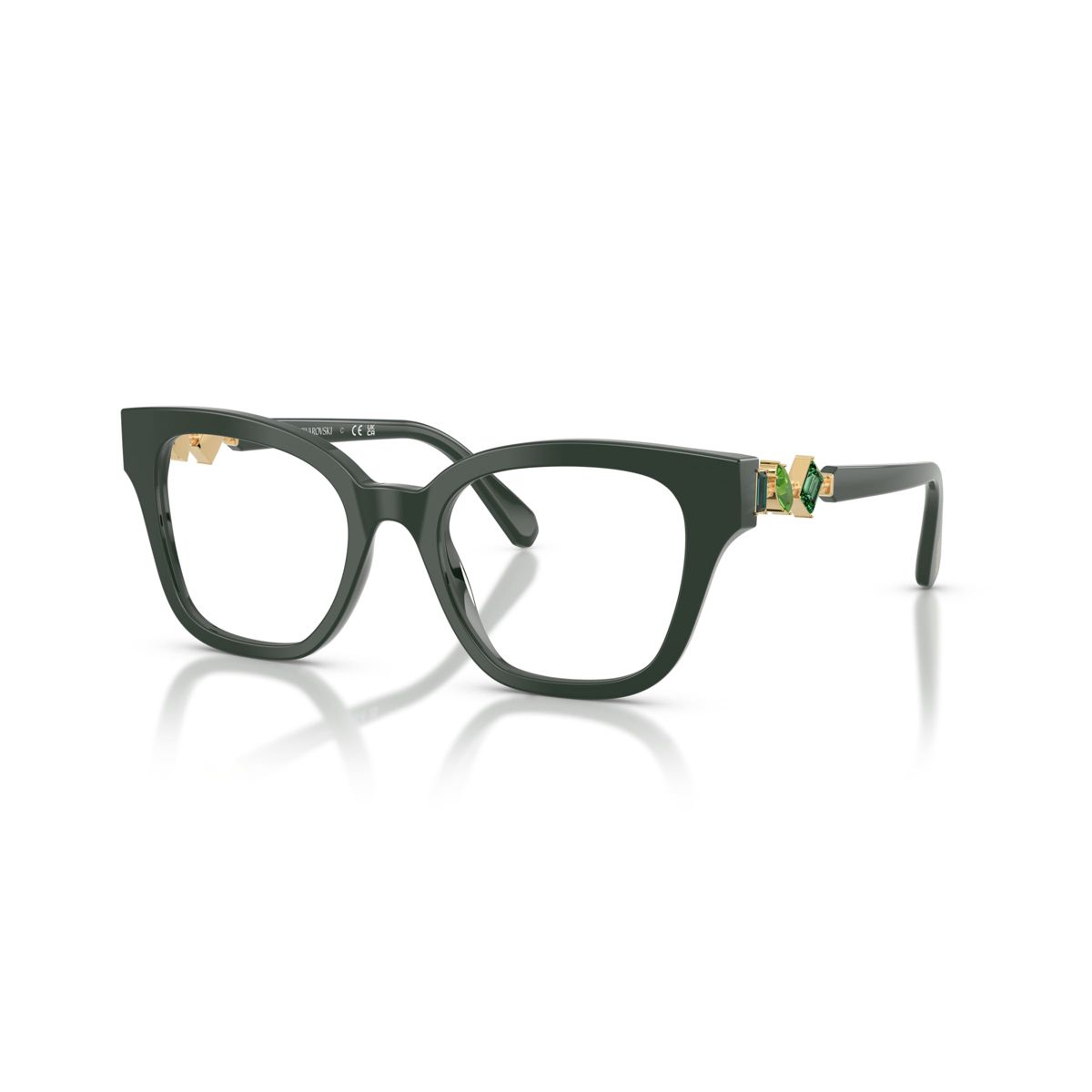 Swarovski SK2048 52mm Woman Square Eyeglasses Demo Lens Lens - thumbnail 7