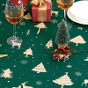 Christmas Table Cloth Round 60 Inch, Waterproof Winter Holiday Xmas Deer Tree Kitchen Christmas Decorations for Table, Round Table Cloth for Home - 3 of 4