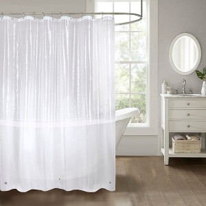 RT Designers Collection Home 3 Gauge Peva Stylish Shower Curtain Liner 70" x 72" Frosted - 1 of 3