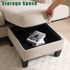 NicBex Convertible Sectional Sofa,L-Shaped Couch with Storage Chaise for Living Room,Apartment,Office,Beige - 4 of 4