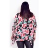 Avenue Women's Plus Size Bella Overlay Top - 3 of 4