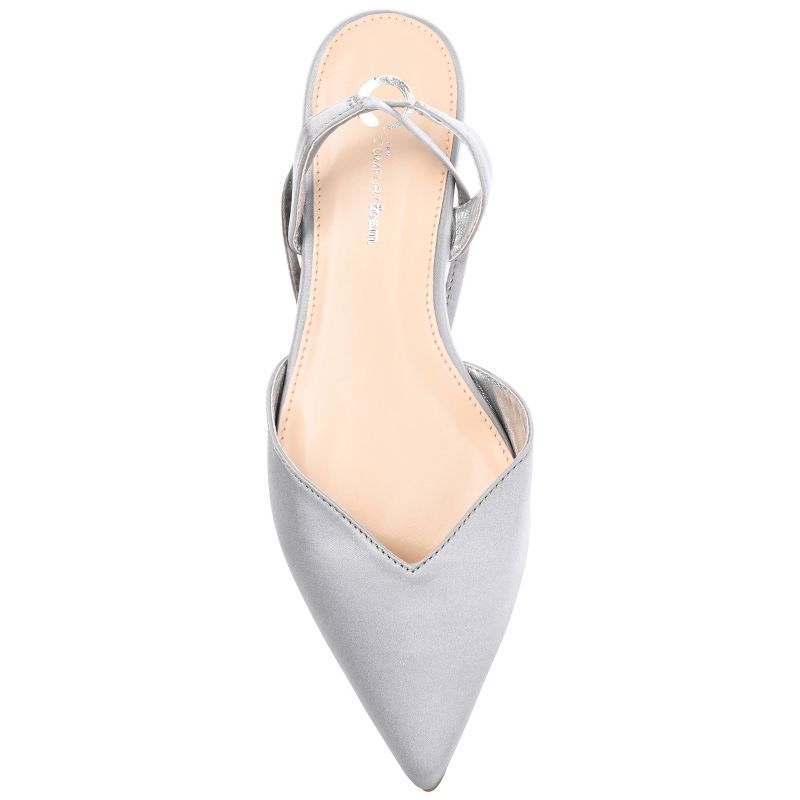 Journee Collection Womens Theia Tru Comfort Foam Tie Up Pointed Toe Ballet Flats, 5 of 11