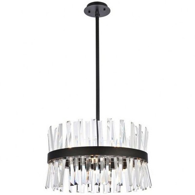 Elegant Lighting Serephina 10 - Light Pendant in  Black