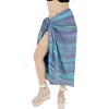 LA LEELA Women's Coverups Bikini Sarong Wraps One Size Multicolor Tie Dye - 2 of 4