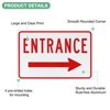Unique Bargains Aluminum Reflective Rust-Free Waterproof Right Arrow Entrance Signs 1 Pc - 2 of 4