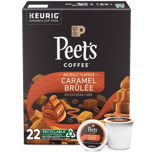 Peet s Coffee Caramel Br l e Medium Roast Keurig K cup 22ct