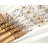 Kate Aurora Royal Living Embroidered Floral Sheer On Taffeta Layered Fabric Shower Curtain - 3 of 3