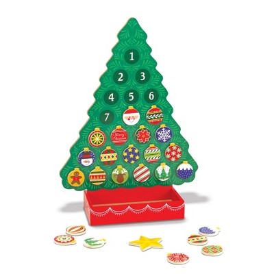 melissa and doug countdown to christmas wooden advent calendar