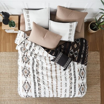 Der Rose BALHAM TRADE-Queen Size 7 Pieces Boho Bed in a Set All Seasons Reversible Lightweight Comforter Blue-b-Queen 90"x90" — фото 8