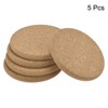 Unique Bargains Cork Round Edge Durable Soft to the Touch Coasters - 3 of 4