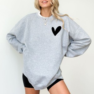 Simply Sage Market Love Yourself Heart Sweatshirt - 1 of 4