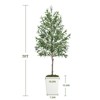 Maggift Artificial Plant Artificial Olive Tree 7FT with Pot and Moss Artificial Plants for Home Office Decor, Green, 10.2"*10.2"*84" - 3 of 4