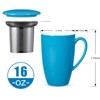COZONY 16oz Ceramic Tea Cup with Removable Infuser and Lid — Microwave Safe Mug for Loose Leaf Tea, Coffee, Cocoa, Milk, Gift for Tea Lovers - 2 of 4