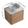 GDFStudio Ford Wall-Mounted Bathroom Vanity With Ceramic Round Sink - 3 of 4