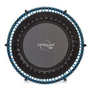 JumpSport 350 PRO 39 Inch Fitness Trampoline with Blue EnduroLast Elastic Cords, Customized Bounce with 7 Settings and 300 Pound Weight Rating - 1 of 3