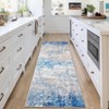 Abstract Machine Washable Rug with Rubber Backing for Living Room Stain Resistant Accent Rug Low Pile Ultra Soft Non Slip Rug - 3 of 4