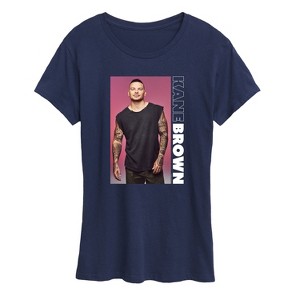 Women's - Kane Brown - Country Music Artist Portrait Short Sleeve Graphic T-Shirt - 1 of 4