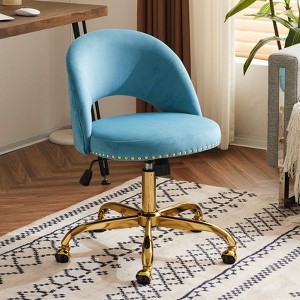 Karl Home | 23 inch Task Chair Office Desk Chair Make Up Chair With Wheels - 1 of 4