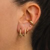 Small Gold Hoop Earrings Set for Women, 14K Gold Plated Lightweight Earrings Sets for Multiple Piercing - 2 of 4